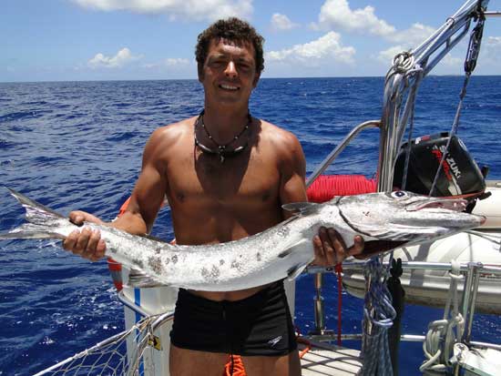 Pedro Jim�nez Torrecilla a bordo del Fidelity Dobl�n