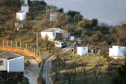 Vista de las instalaciones pirot�cnica inspeccionadas por agentes de la utoridad