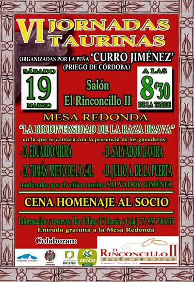Cartel de las jornadas
