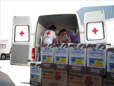 reparto de alimentos