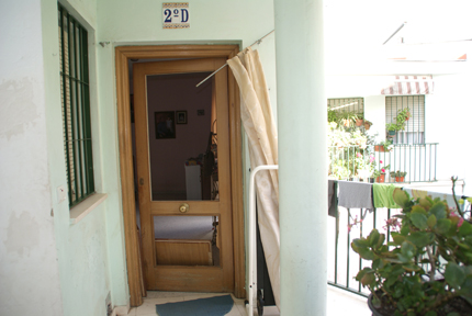 Estado que quedo la puerta