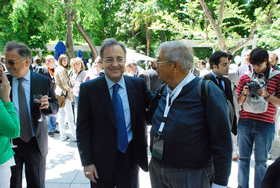 Florentino P�rez y el Corresponsal de Adarve Jes�s Pedrajas