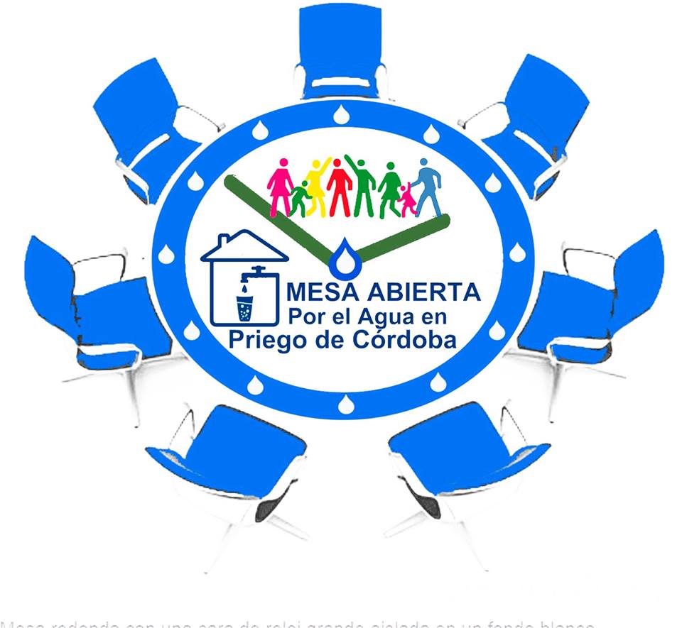 Mesa abierta por el agua