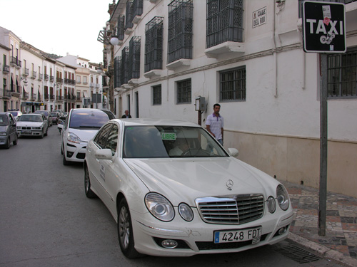 Parada de taxis en Priego