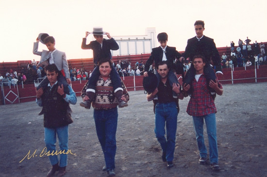 El Sobrerero, Javi Gonz�lez y Curro Jim�nez en la Feria de Alcal� la Real. Foto: Manolo Osuna