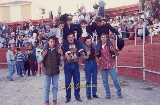 El Sobrerero, Javi Gonz�lez y Curro Jim�nez en la Feria de Alcal� la Real. Foto: Manolo Osuna