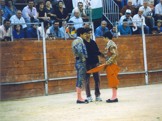 El Sobrerero, Javi Gonz�lez y Curro Jim�nez en la Feria de Alcal� la Real. Foto: Manolo Osuna
