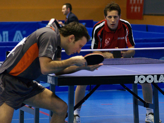 Carlos Machado en un istante del partido